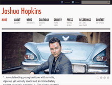 Tablet Screenshot of joshuahopkins.com